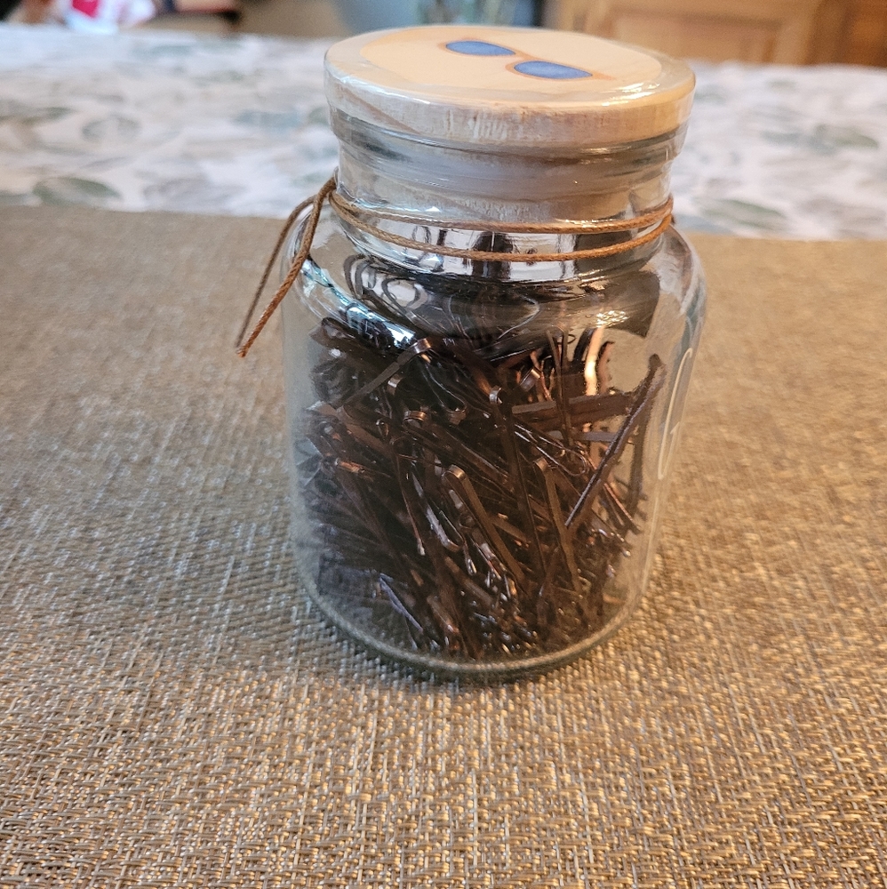 Rae Dunn bobby pin jar - Picture 4 of 5